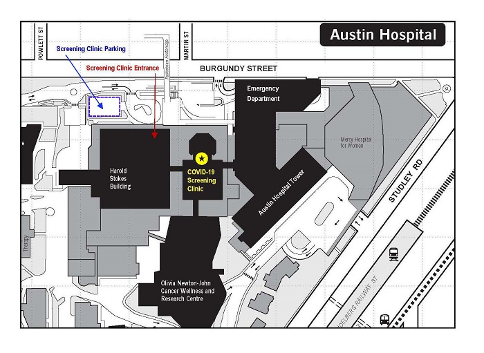 Austin Hospital Screening Clinic Location 